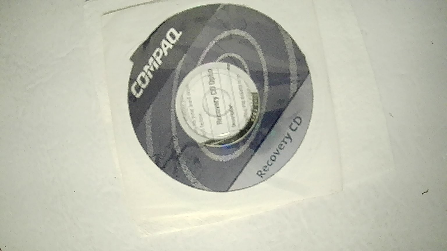 Compaq Recovery CD Opti Drivers Utilities Software 191442-001 Disc