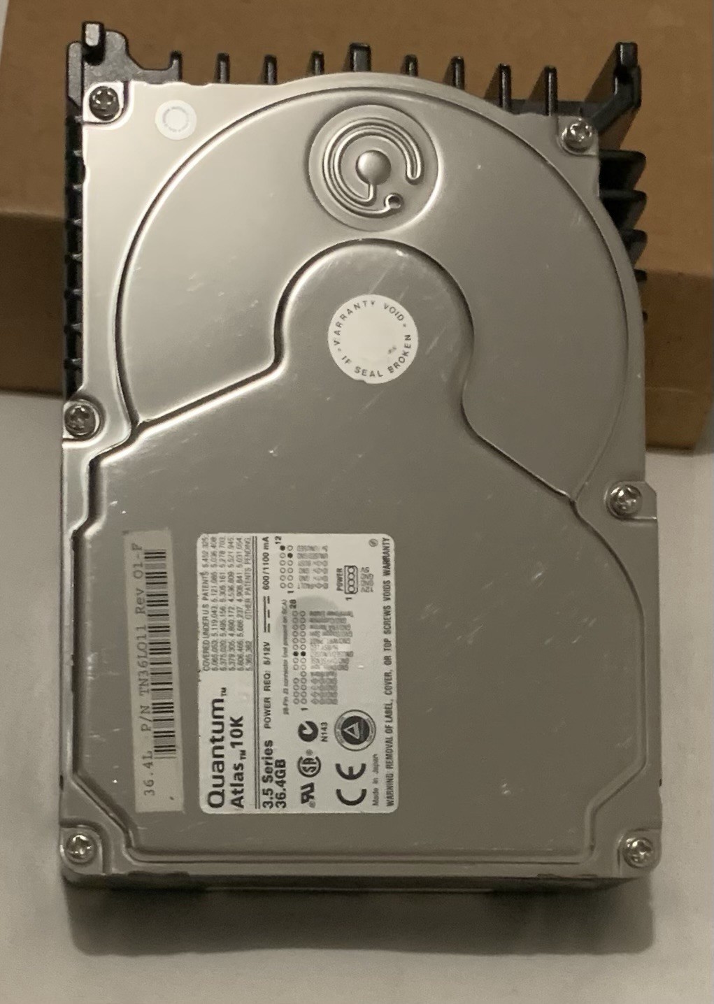 Quantum TY36L011 (REV 01-F) ATLAS 10KII 3.5” 36.7 GB  U160 SCSI 68 Pin hDD - NeW
