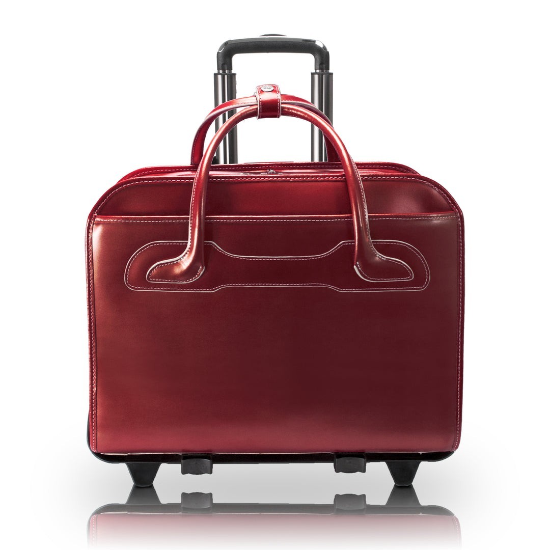 McKlein Willow Brook Leather -Red - Brand NEW *DOES NOT HAVE DETACHABLE  WHEELS*