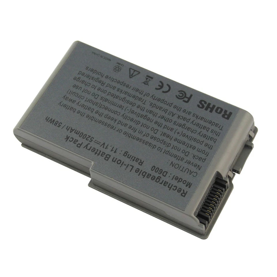 Battery for Dell Latitude D520 D500 D600 D610 C1295 Precision M20 U1544 C2603