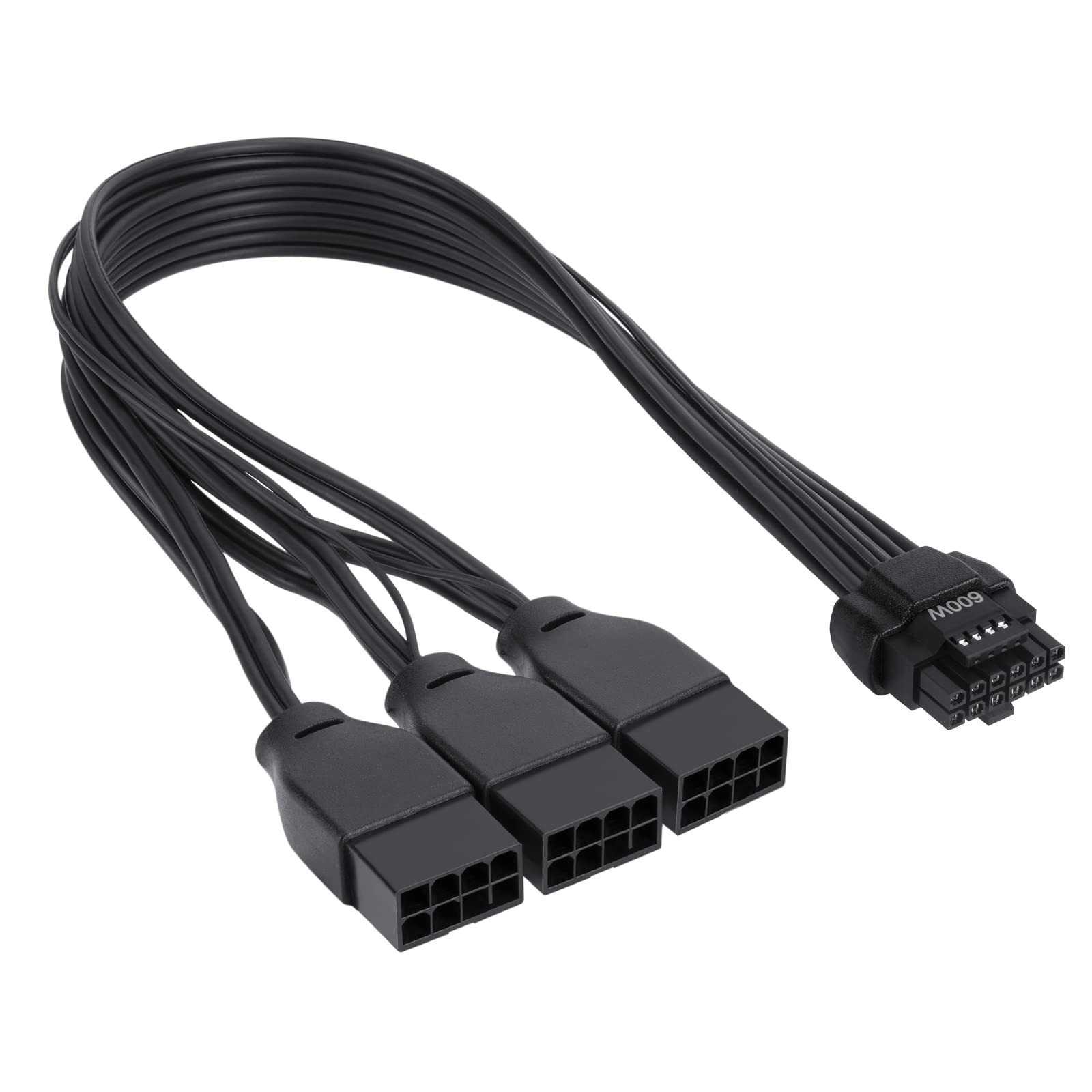 PCIe 5.0 Extension Cable, 16 Pin12+4 Male to PCIE 3x8Pin6+2 Female Extension ...