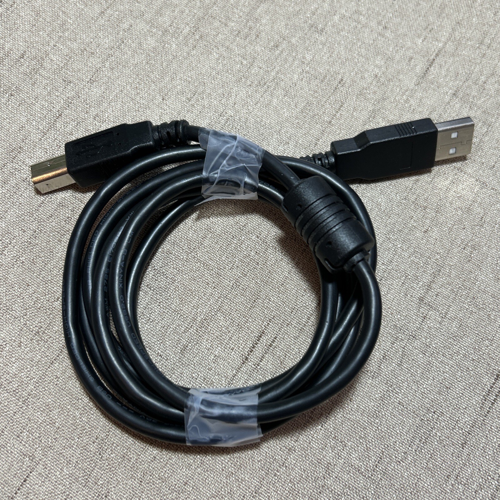 Computer Printer Cable USB  Cord 5' Long - see photo
