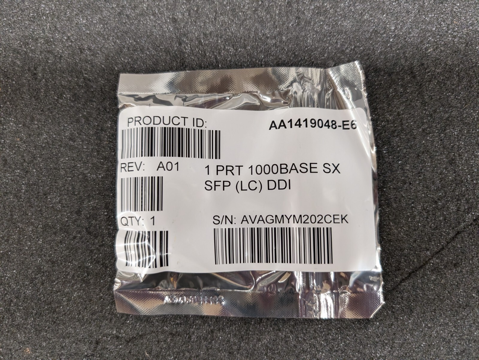 New, Avago, AFBR-5715PZ-GB1, Compatible 1000BASE-SX SFP 850nm 550m
