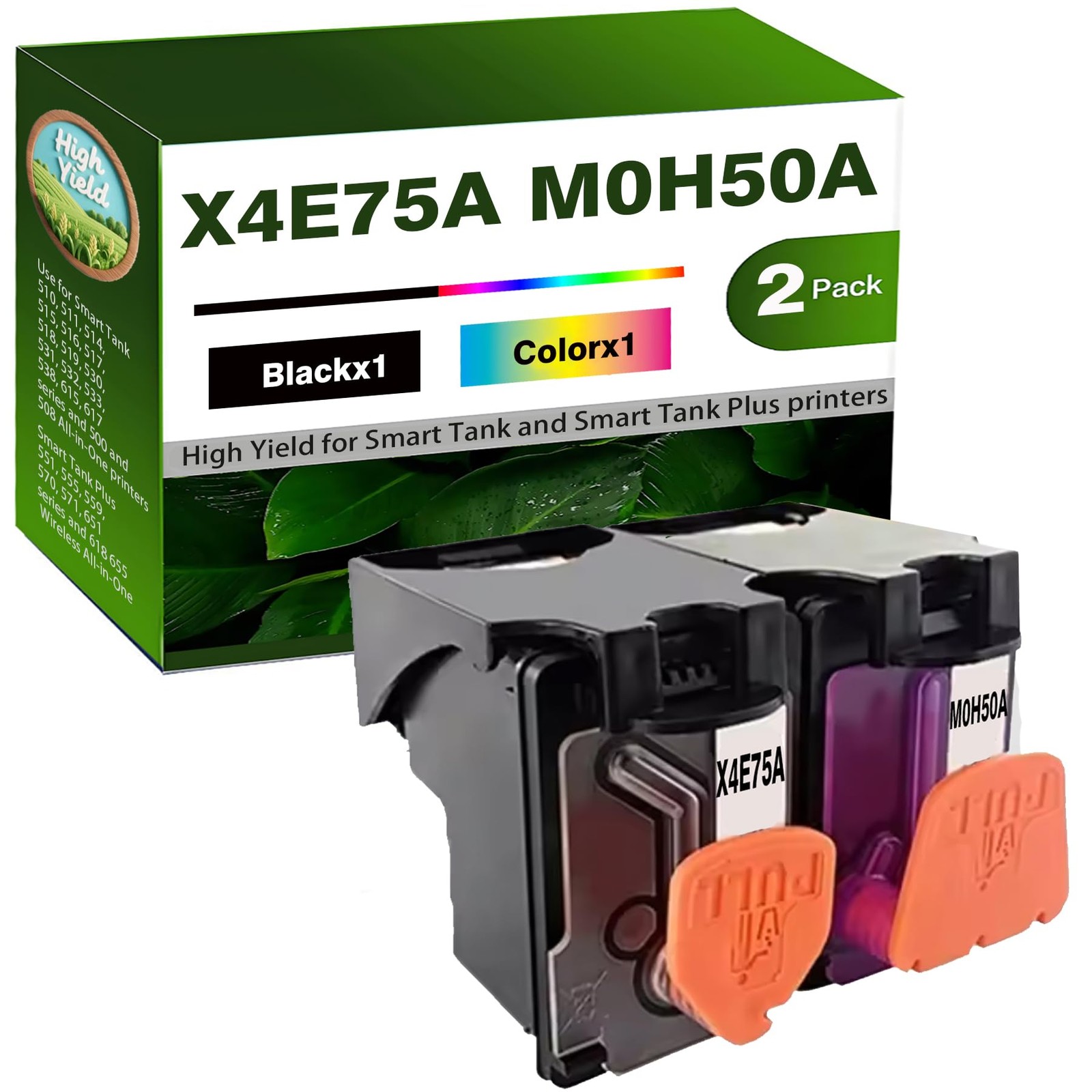 X4E75A M0H50A Print Head Combo Pack GT53 Printhead Use for Smart Tank 500 508...