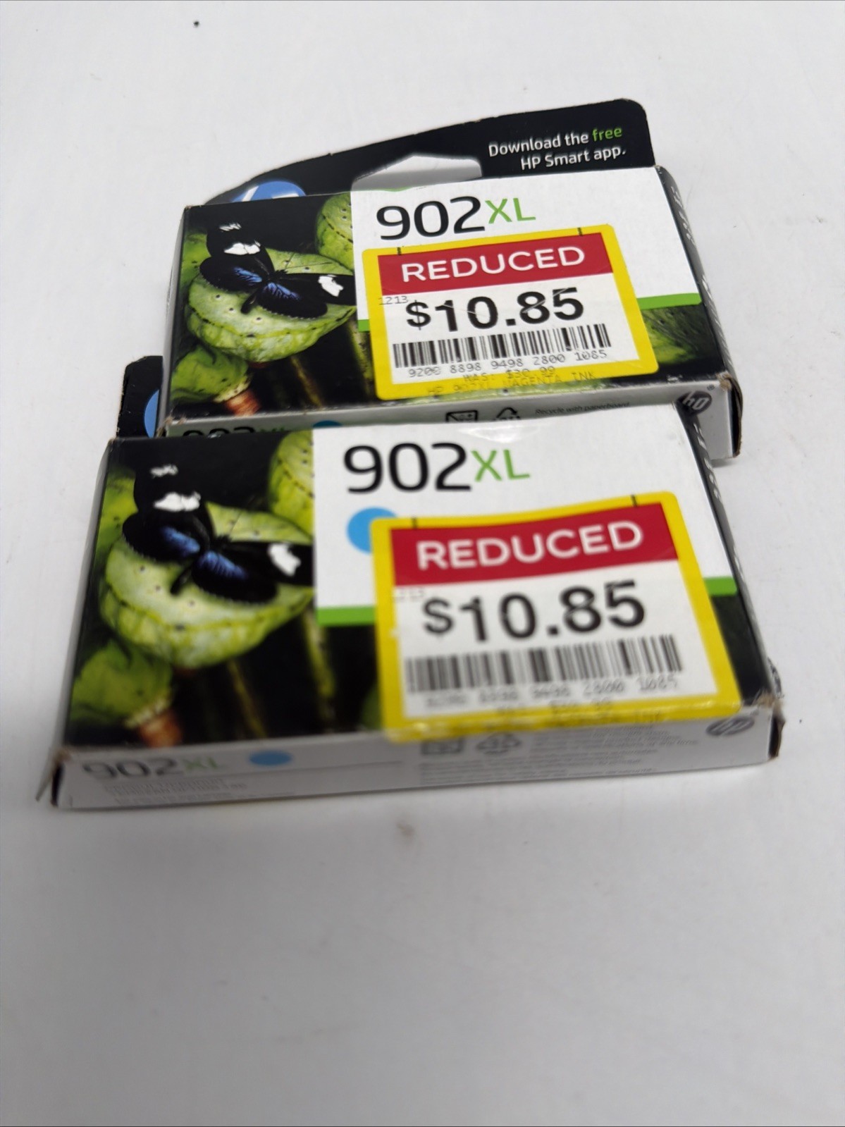 2x Genuine HP 902XL Cyan High Yield Ink Cartridge (T6M02AN) 05/2024
