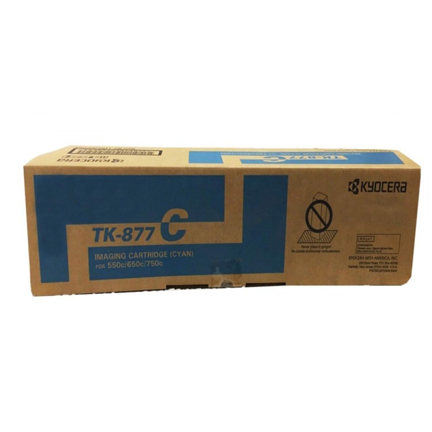 Original Kyocera TK-877C Cyan Toner. New Sealed Toner, We Ship Fast