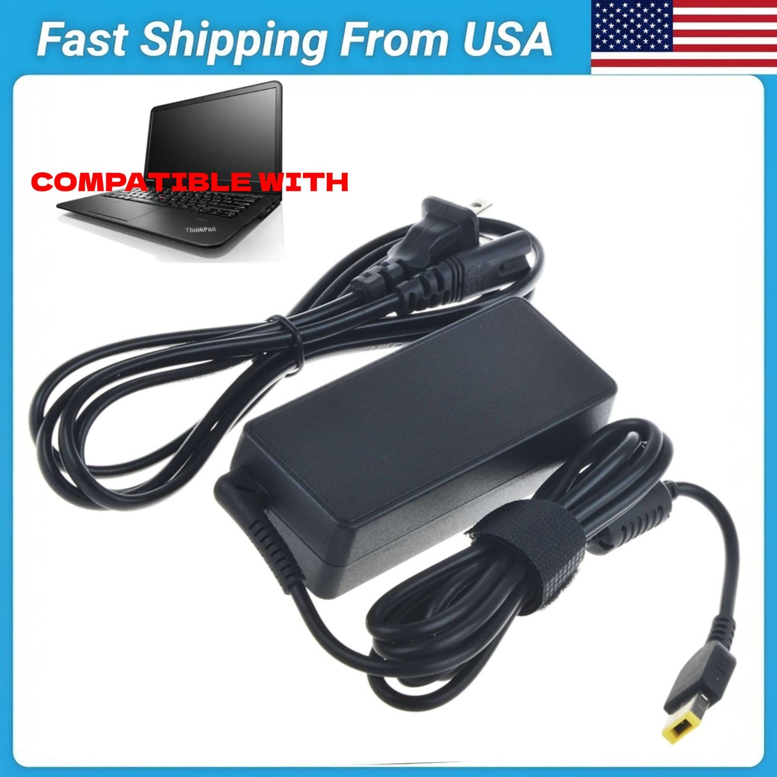 AC Power Adapter Charger for Lenovo ThinkPad S3-S431 20BA S5-S531 ADLX65NDC2A