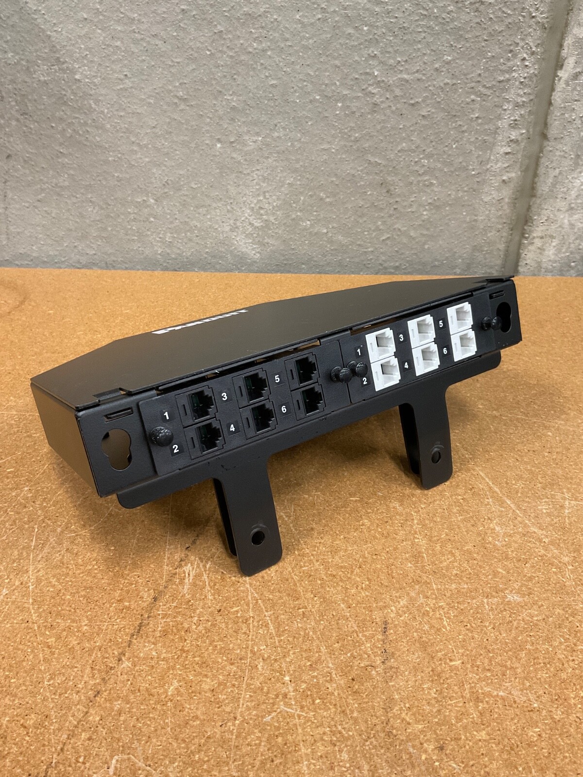 PANDUIT Fiber Ladder Rack Mount Enclosure FLRME w/ X2 Modules Used Cat6 Jacks