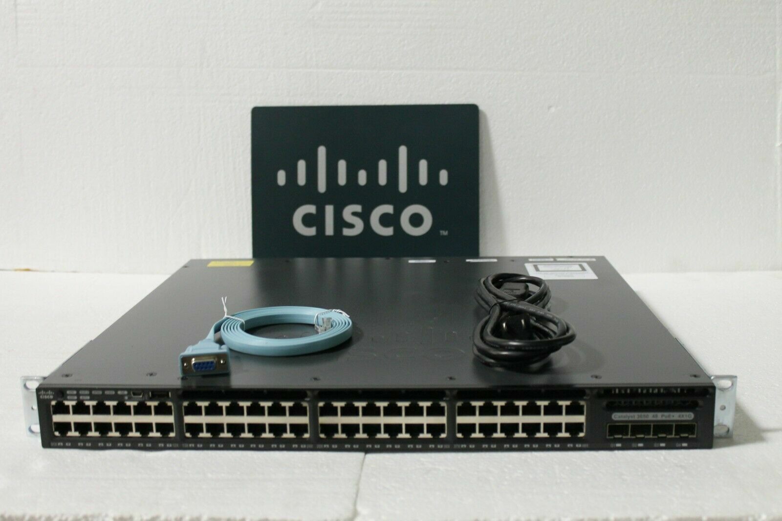 CISCO WS-C3650-48FS-S 48 Port Gigabit PoE+ Switch 1025W AC PWR 3650-48PS-S 3650