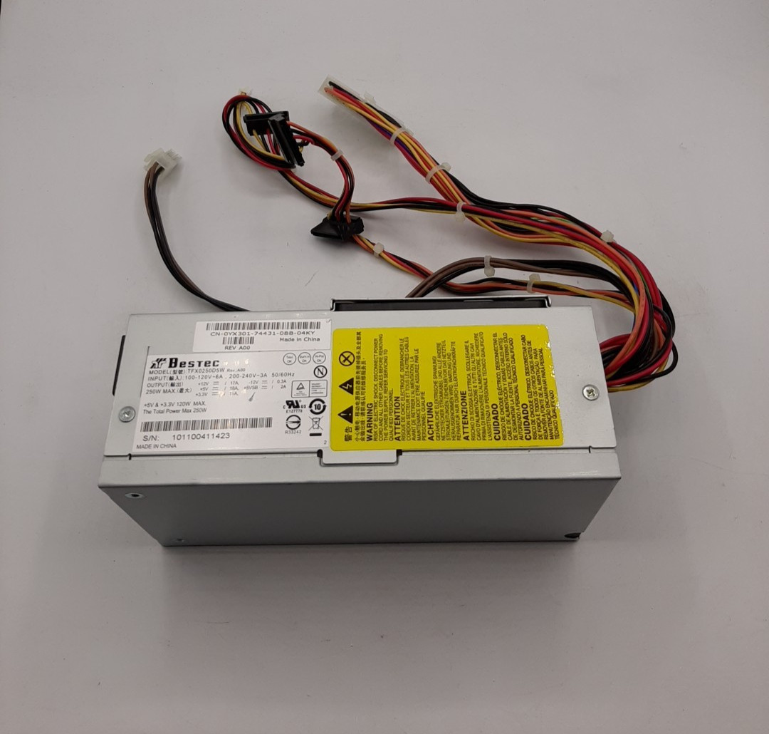 Bestec TFX0250D5W REV A00 250W Desktop Power Supply 0YX301 YX301