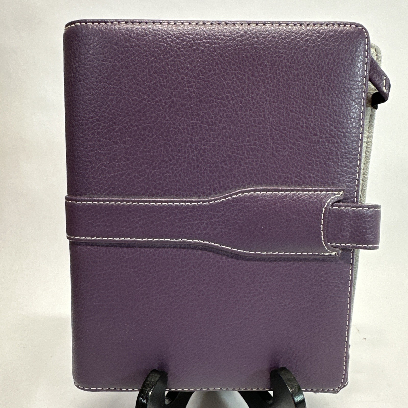 Rare M-Edge Purple Leather Case for Sony Reader Kindle Kobo w/ Reading Light