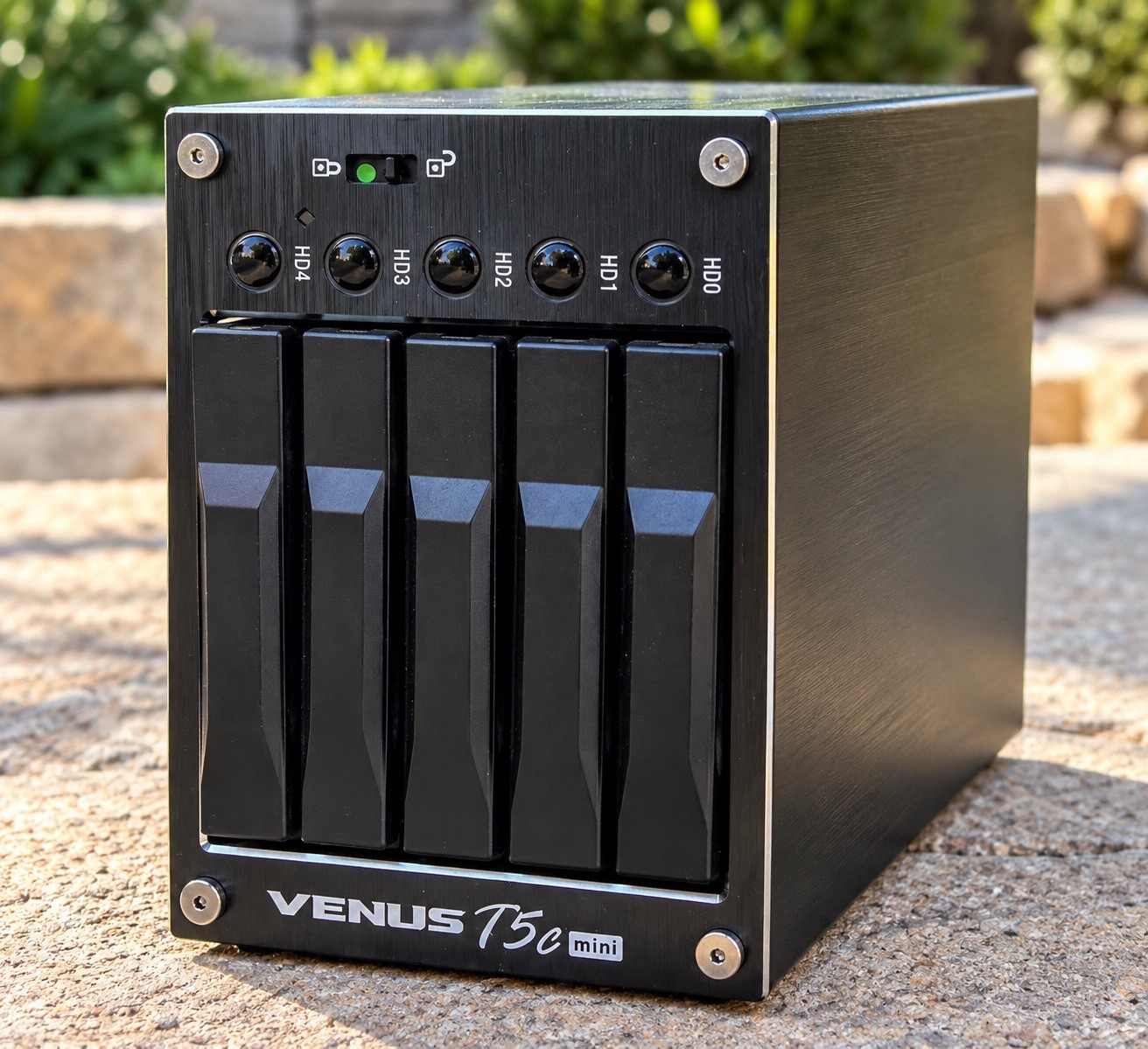 AMS VENUS T5C Mini DS-2250C 5-Bay 2.5” SATA RAID USB 3.0 eSATA