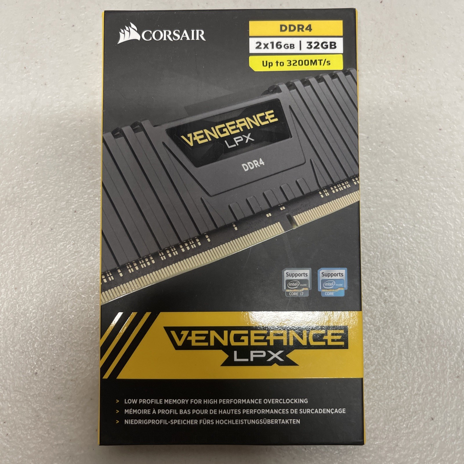Corsair Vengeance LPX 32GB 2x16GB DDR4-3200 C16 Desktop RAM Black