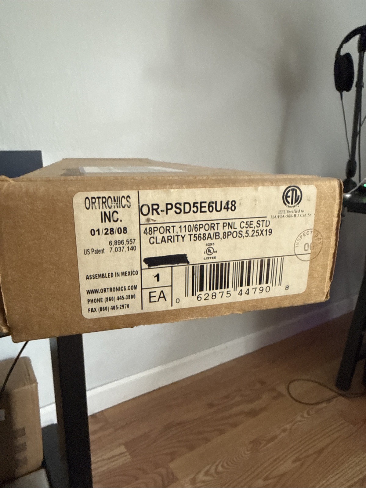 Ortronics OR - PSD5E6U48 Cat 5e 3U 48 Port