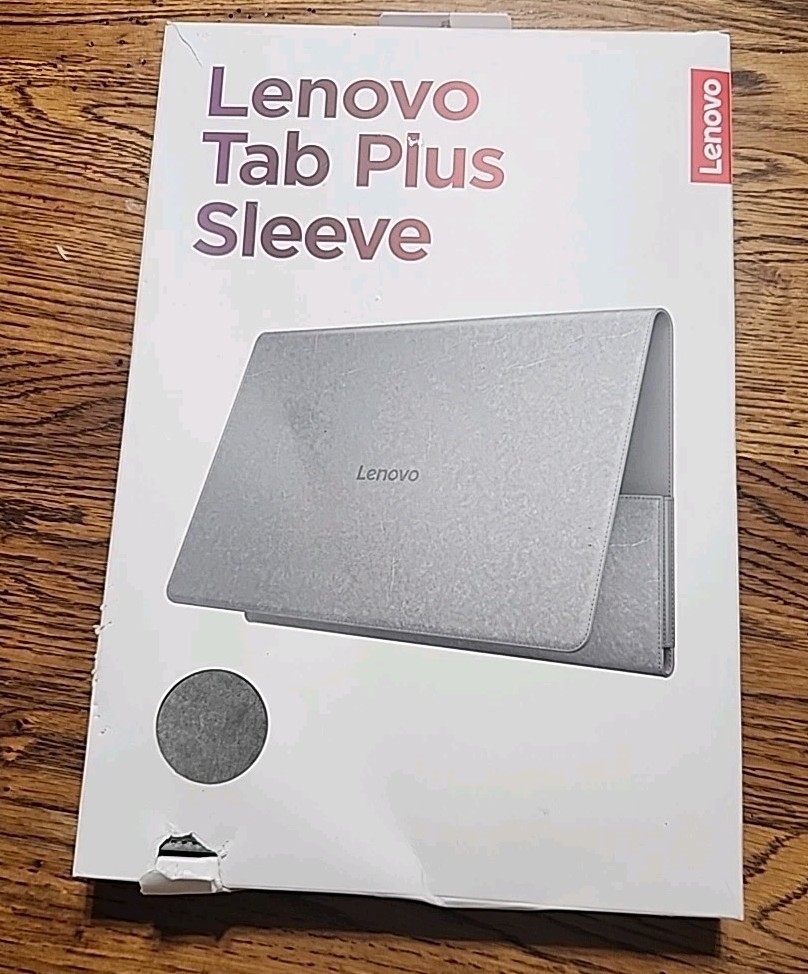 OEM Lenovo Tab Plus Sleeve for the Lenovo Tab Plus - Gray - In Retail Box