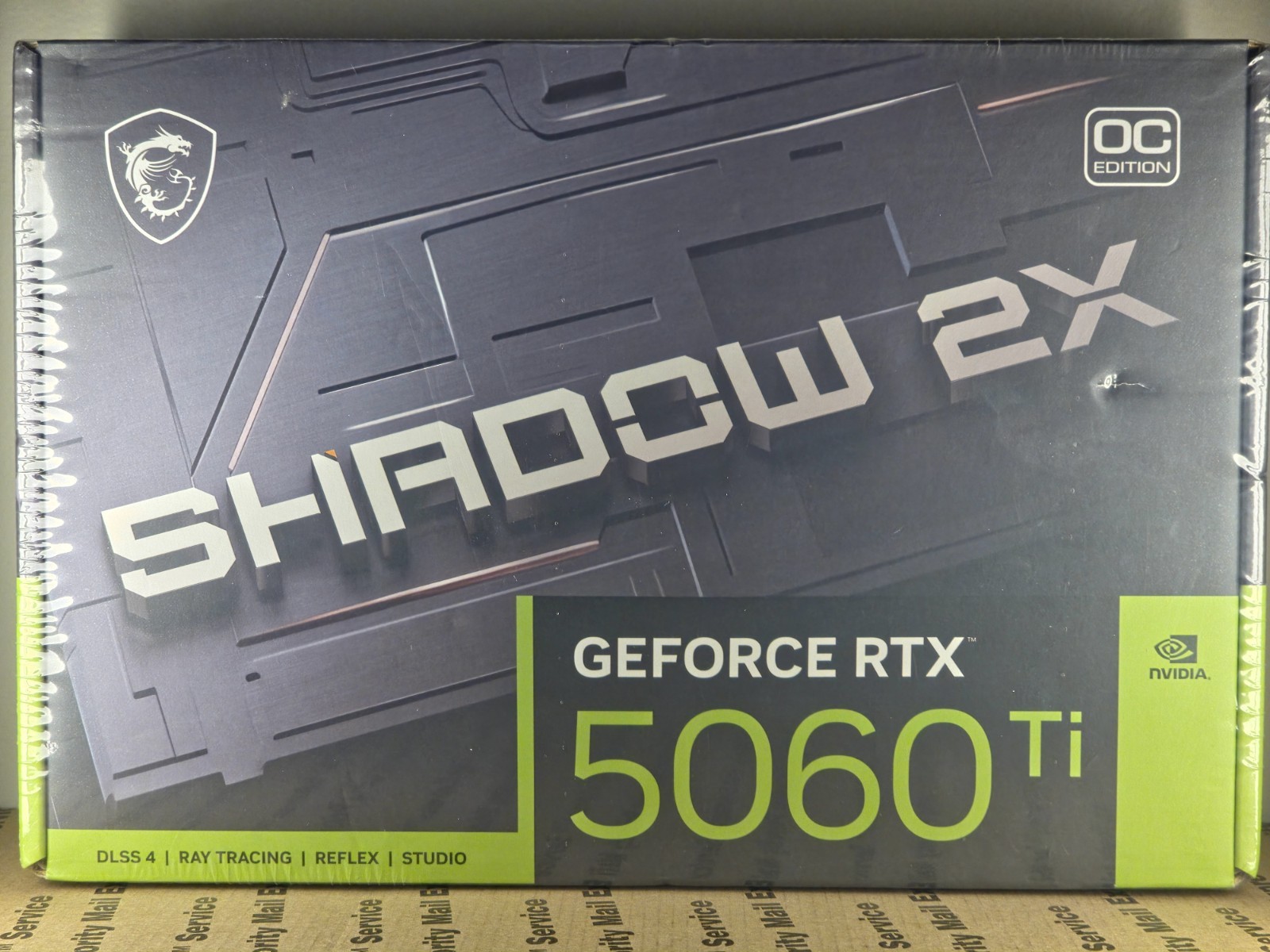 Nvidia-MSI GeForce RTX 5060 Ti 8GB GDDR7 Shadow 2X OC + Graphics Card DLSS 4 