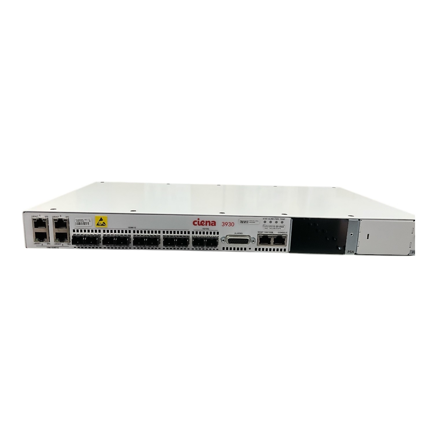 Ciena 3930 170-3930-900 8-Port 1G Dual 10G SFP+ Ethernet Network Switch