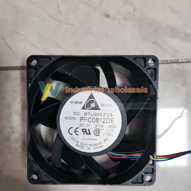 1pc brand new Delta PFC0812DE 12V 3.30A fan 80*80*38mm 4Pin