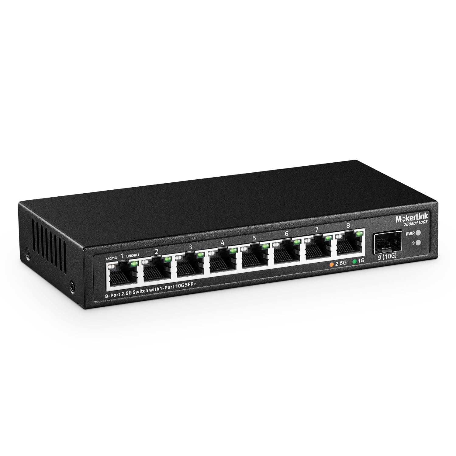 MokerLink 8 Port 2.5Gigabit Ethernet Switch with 10G SFP Slot, 8 x 2.5G... 