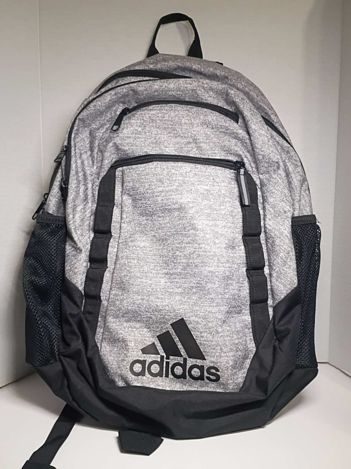 Adidas Backpack School Laptop Book Bag, Grey - Loadspring Straps