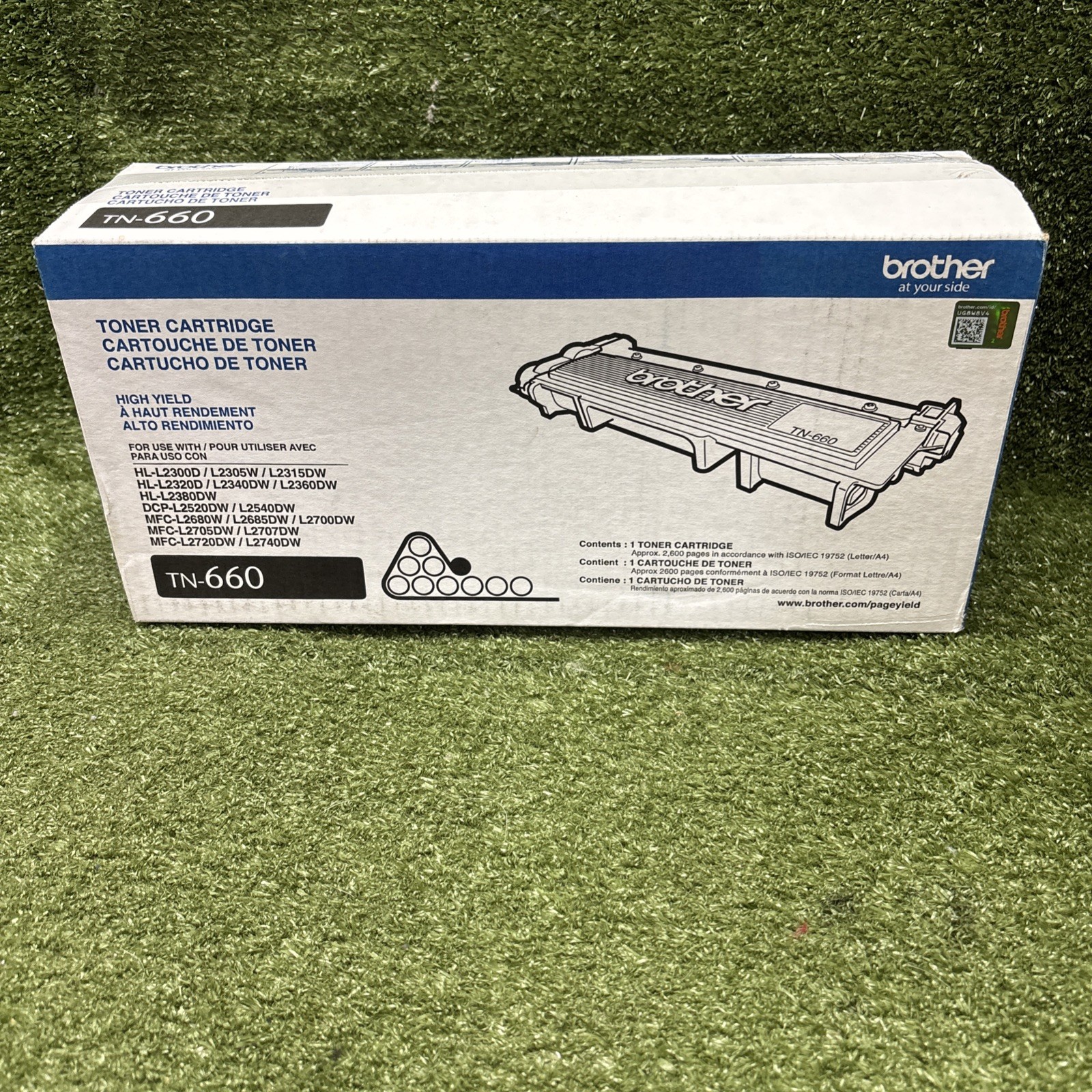 Brother TN-660 Black High Yield Toner Cartridge Genuine New Sealed Box