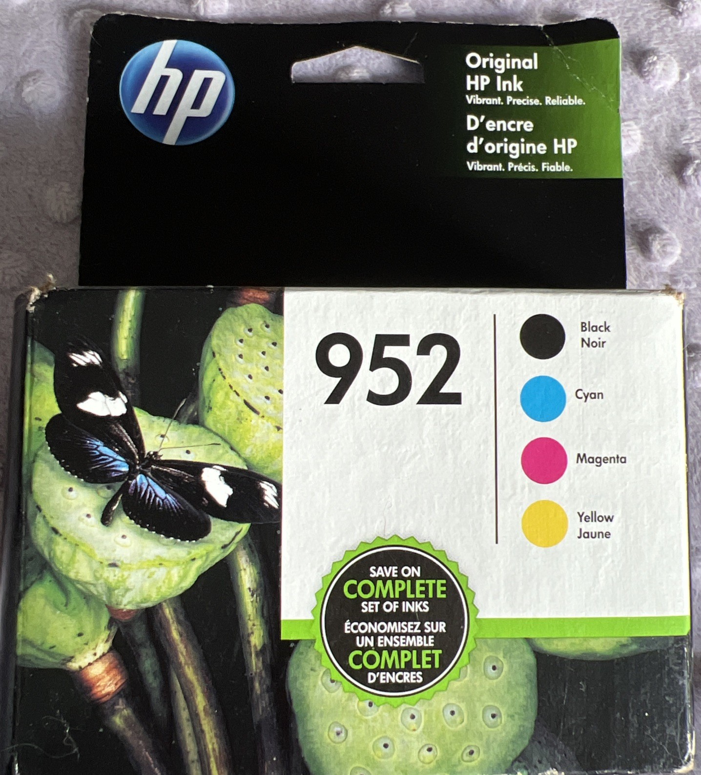 HP 952 Black & Color Ink Combo 4-Pack HP Genuine Exp Dec 2021 NEW Box Sealed FUN