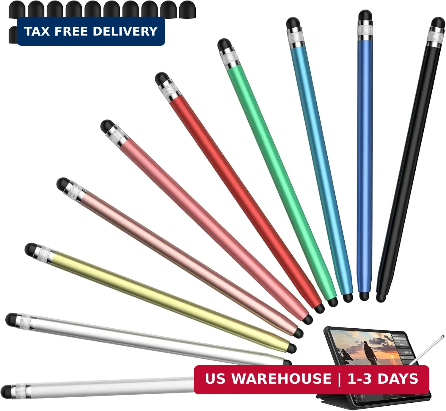 Stylus 10Pcs, Stylus Pen for Touchscreen Android iPad iPhone Stylists Pens | Uni
