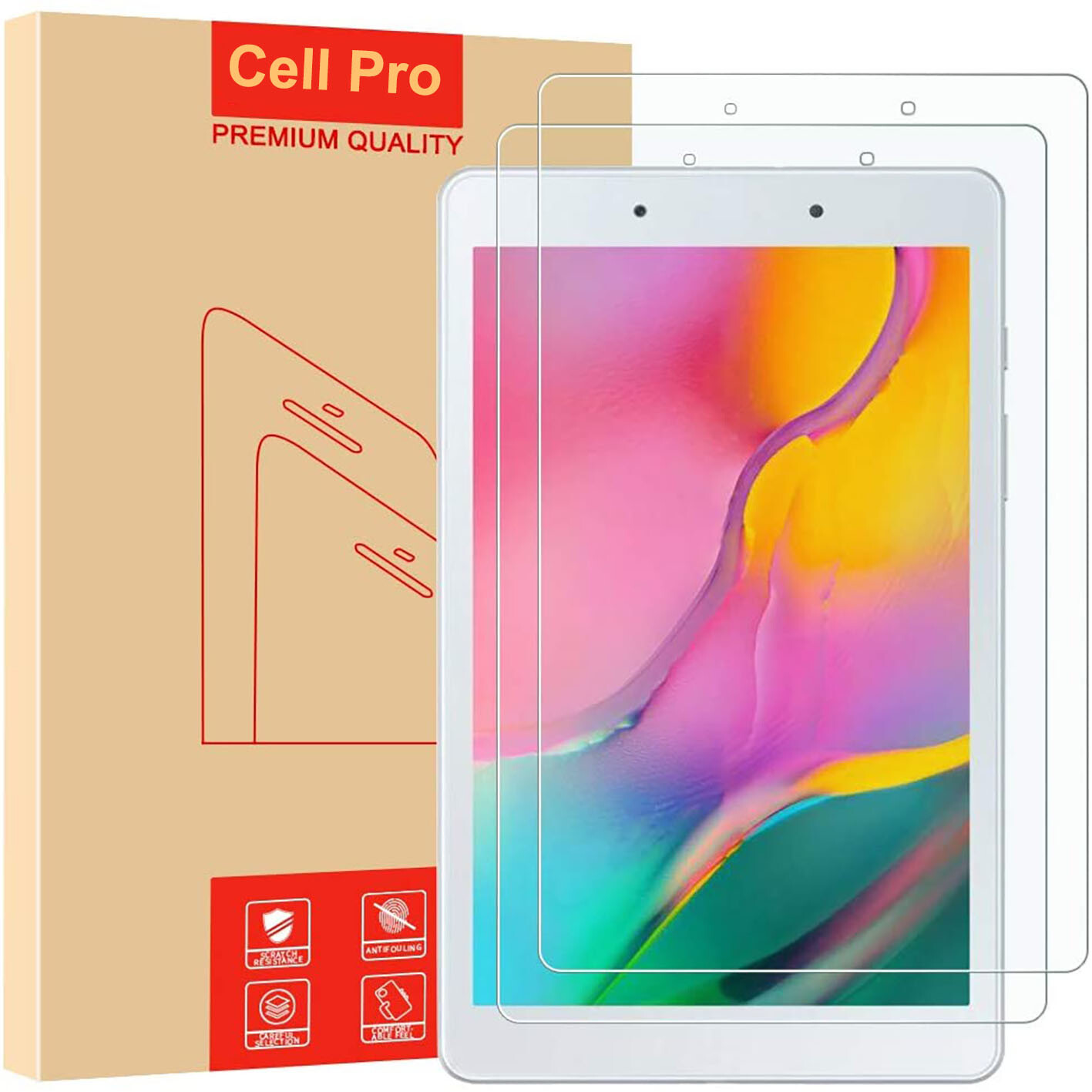 2 PACK Tempered Glass Screen Protector for Samsung Galaxy Tab A 8.0 " T290/T295 