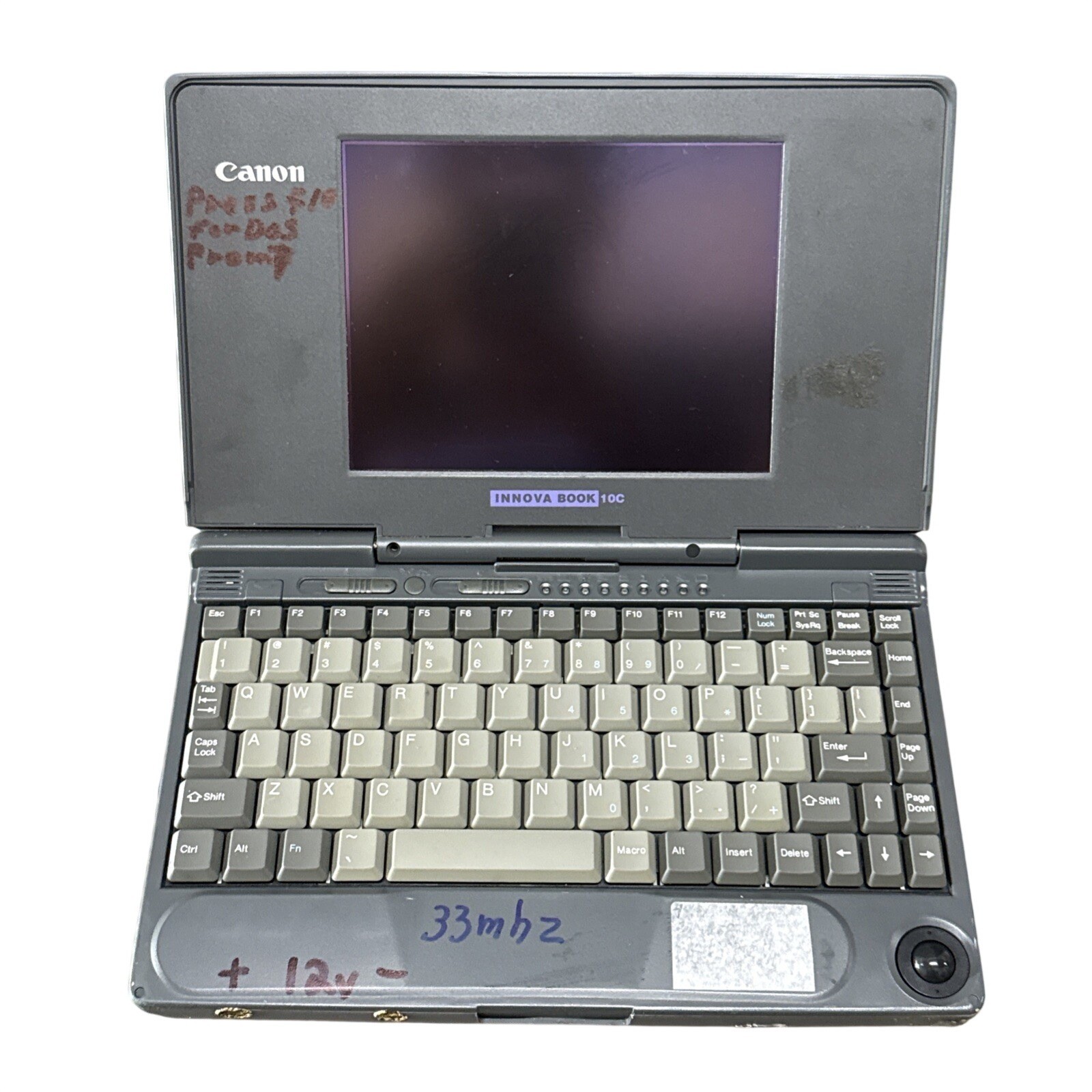 Canon Innova Book 10C Vintage Retro DOS Subnotebook Laptop - Untested For Parts 
