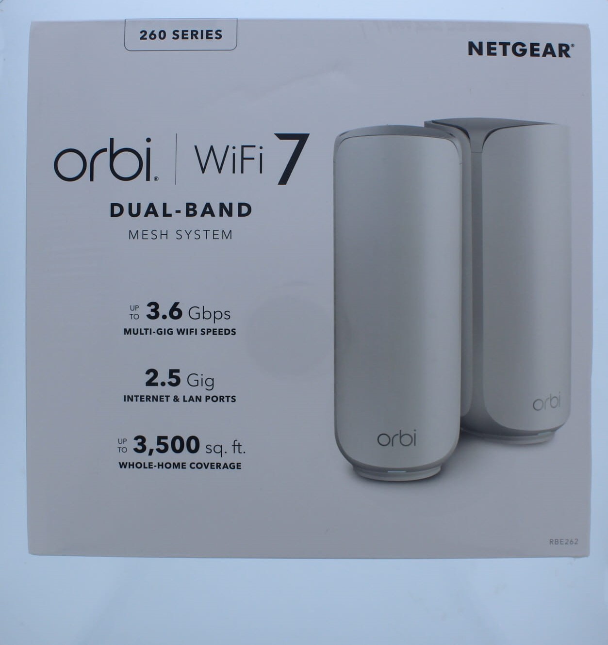 Netgear Orbi WiFi 7 Dual-Band Mesh System White