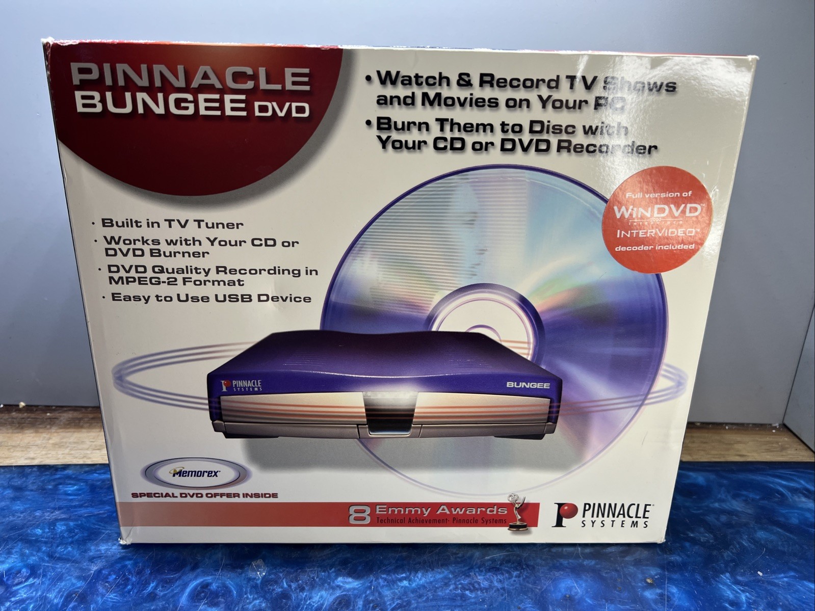 Pinnacle Bungee DVD Watch/Record TV on PC Burn To CD Or DVD Very Rare Vintage PC