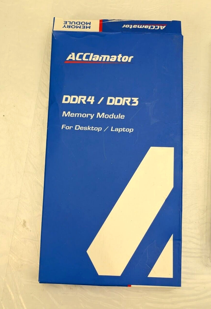 Acclamator 8GB DDR4/DDR3 RAM High Performance for Laptop/Desktop Memory Module