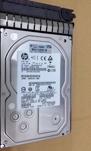 HP 625031-B21 625140-001 653959-001 3TB 3.5" SAS 7.2KRPM Hard Drive