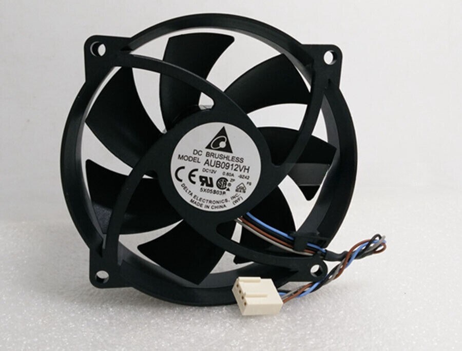 For Delta 9025 12V AUB0912VH cooling fan 12V 0.60A 4 pin