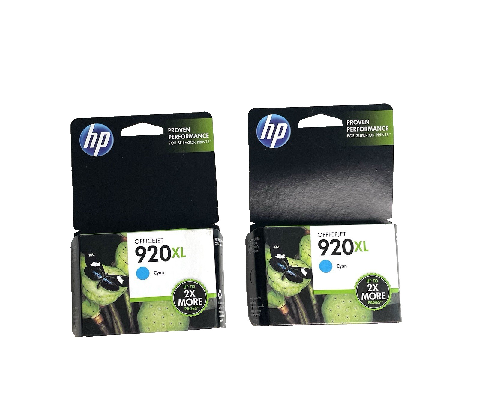HP Officejet 920XL Cyan Ink Cartridge OEM NEW SEALED Exp 2015 Lot Set of 2