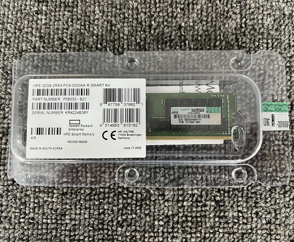 NEW HPE P06033-B21 P11444-091 32GB 2Rx4 DDR4 PC4-3200 RDIMM Server RAM Memory