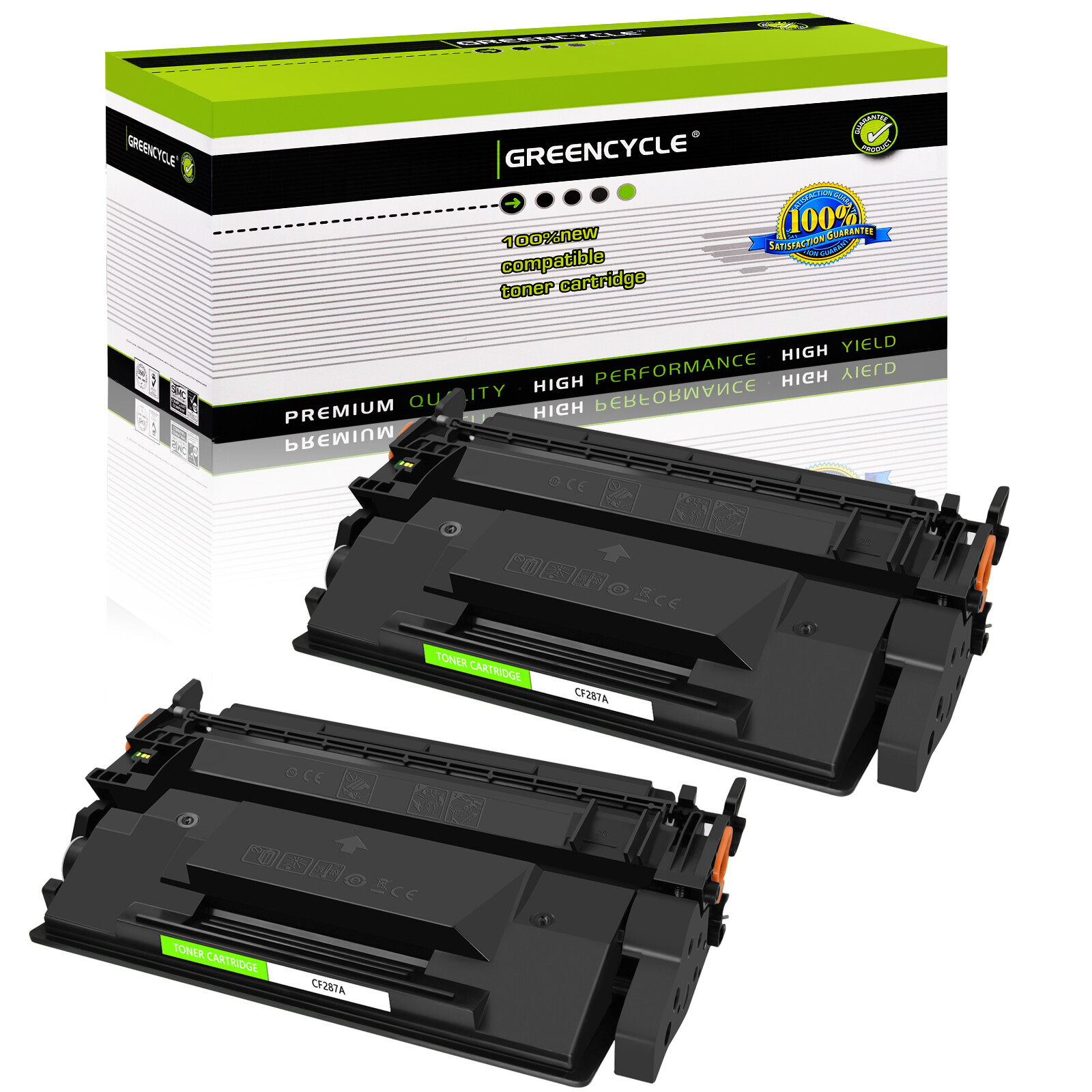 2PK CF287A 87A Toner Cartridge For HP Enterprise M506dh/ MFP M527dn /Pro M501dn