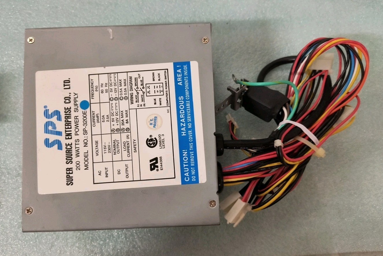 VINTAGE SUPER SOURCE ENTERPRISE SPS 200W AT POWER SUPPLY SWITCH SP-3200E DS-PS-9