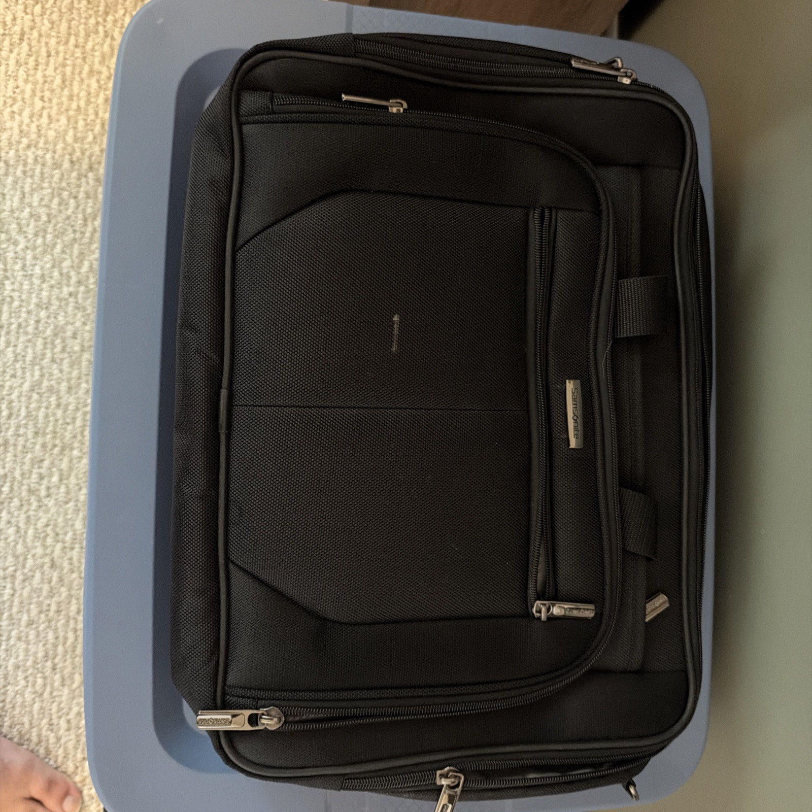 Samsonite EZ-Scan Laptop Briefcase Black Business Travel Computer Bag TSA