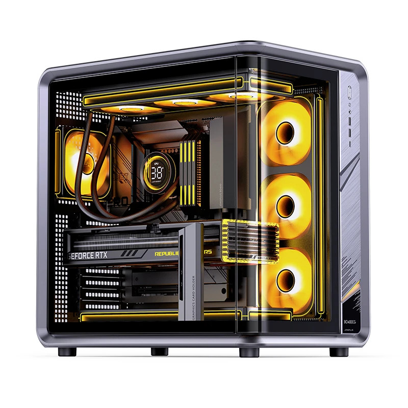 Jonsbo BO400CG ATX computer case supporting back-plug