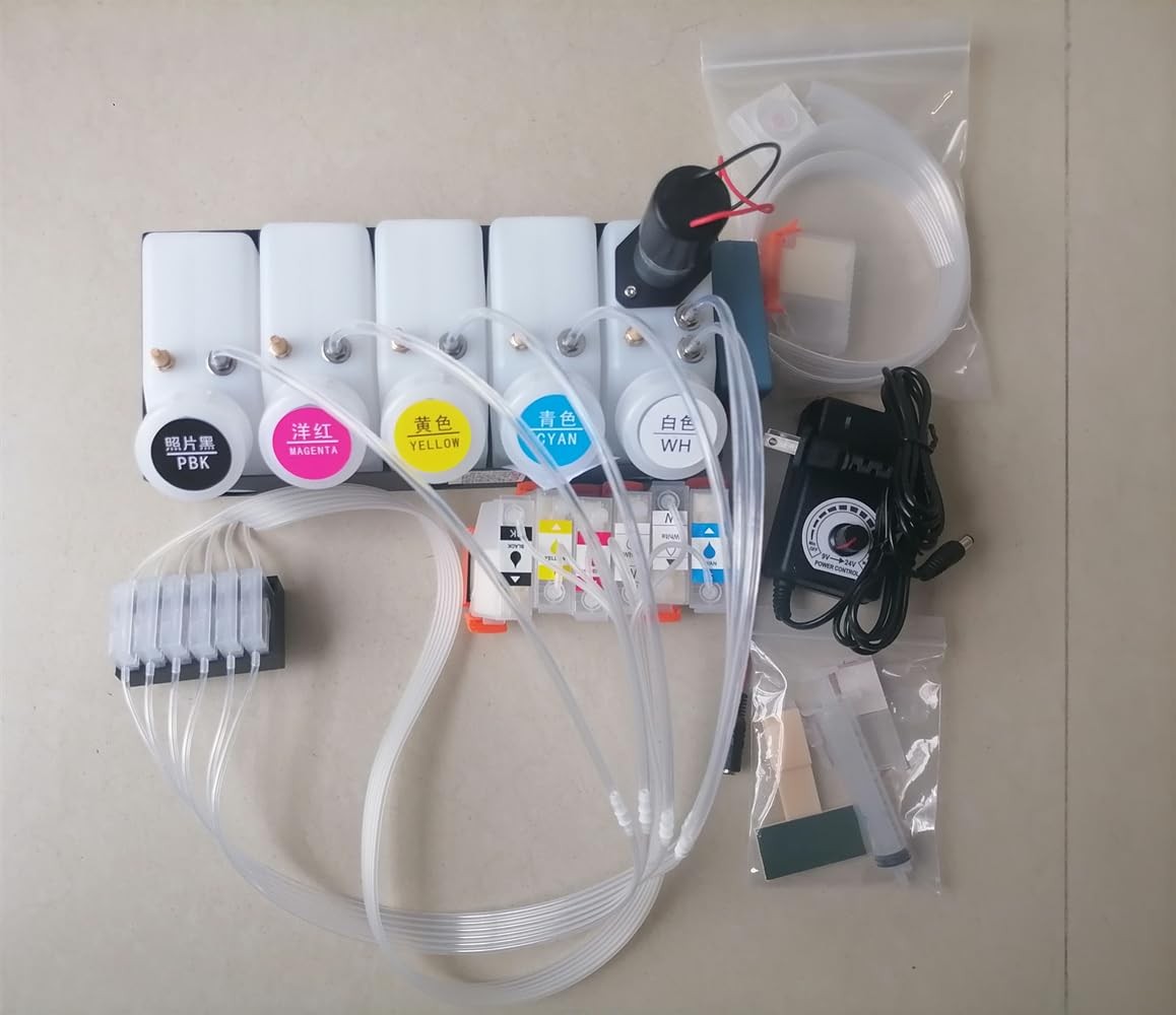 XP-15000 DTF CISS Continuous Ink Supply System with White Ink Stirrer, Damper...