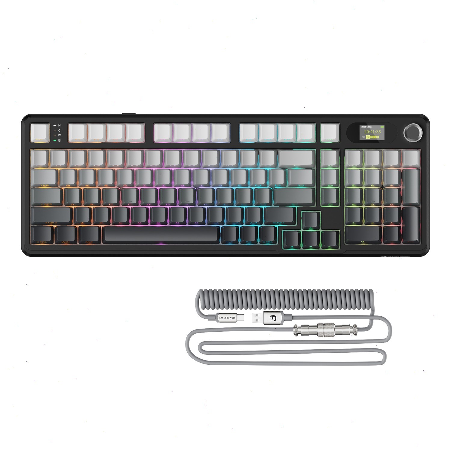 ATTACK SHARK X98PRO Wireless Mechanical Keyboard Multi-Function Knob& TFT Screen
