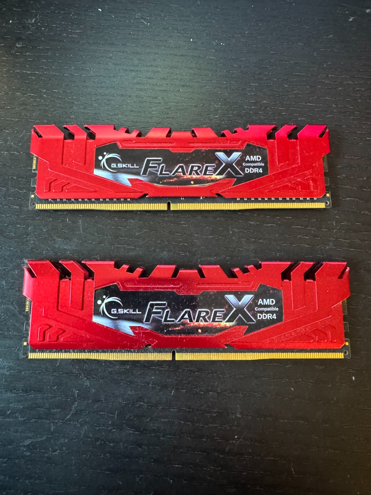 USED G.Skill Flare X 16GB (2x8GB) DDR4-2400 CL15 Desktop RAM Kit F4-2400C15D-16G