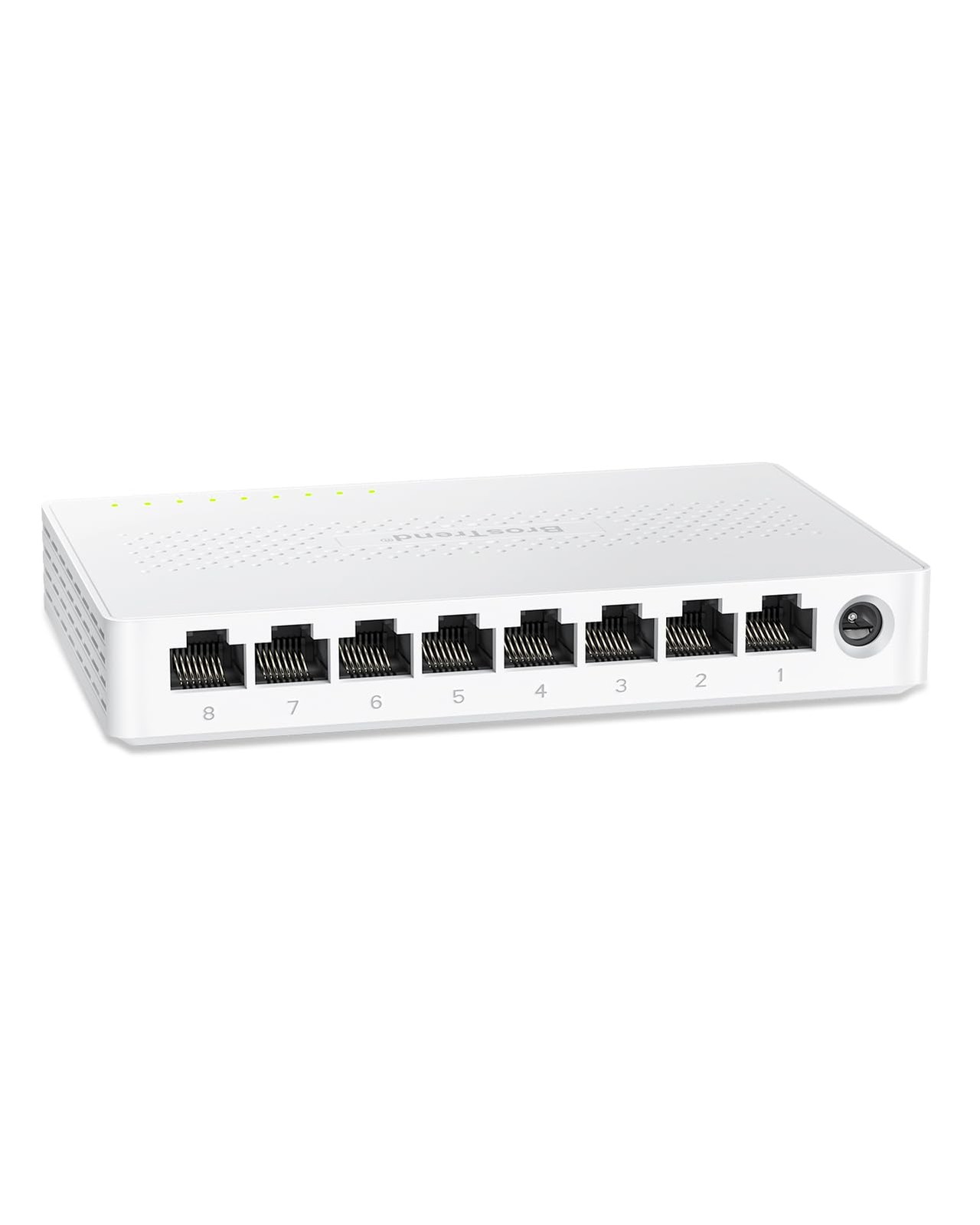 BrosTrend 2.5Gb Switch, 8 Port Network Switch 2.5 Gigabit, Unmanaged Ethernet...