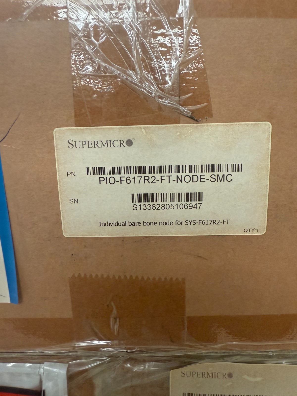 Supermicro PIO-F617R2-FT+NODE Individual barebone NS