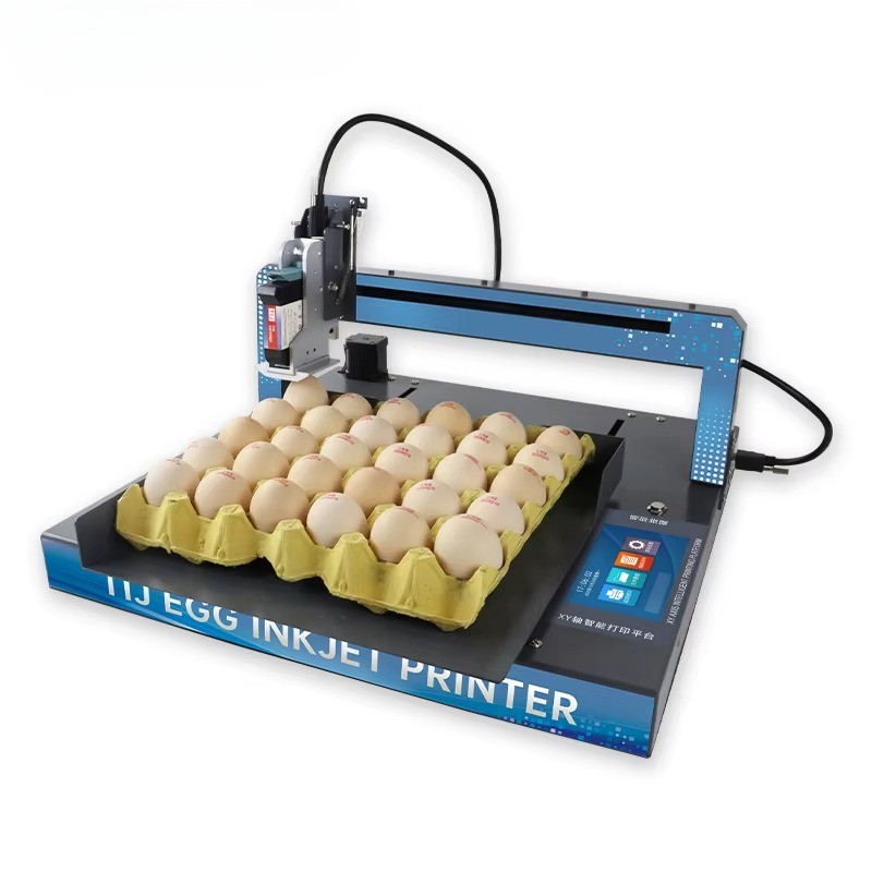 Fully automatic egg inkjet printer prints digital text LOGO batch number on eggs