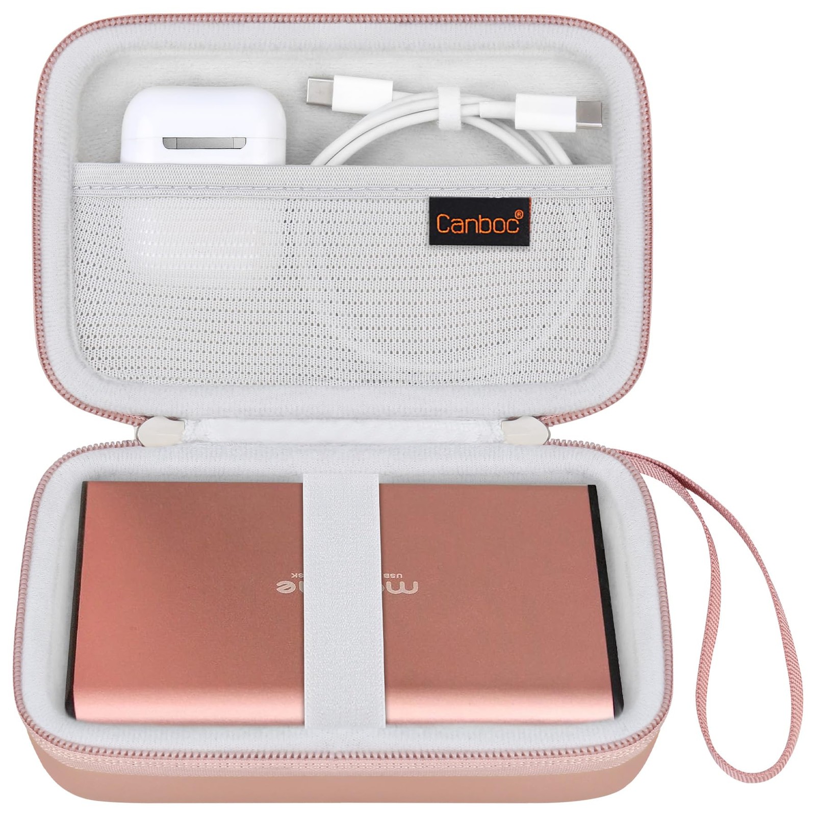 Canboc Hard Carrying Case for Maxone 250GB 320GB 500GB 1TB 2TB Rose Gold