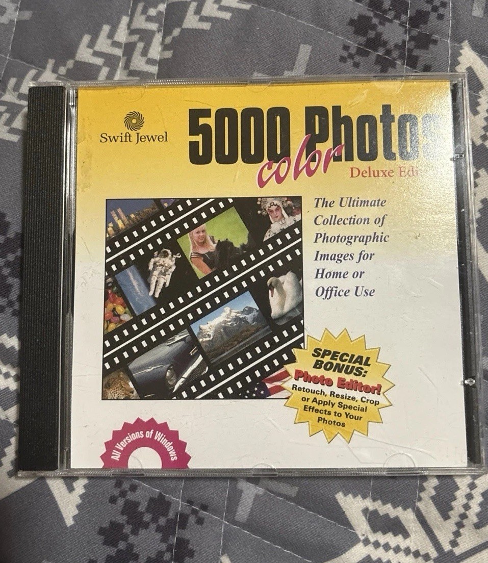 (#96) 5000 Color Photos Deluxe Edition CD ROM Ultimate for Home/Office Use