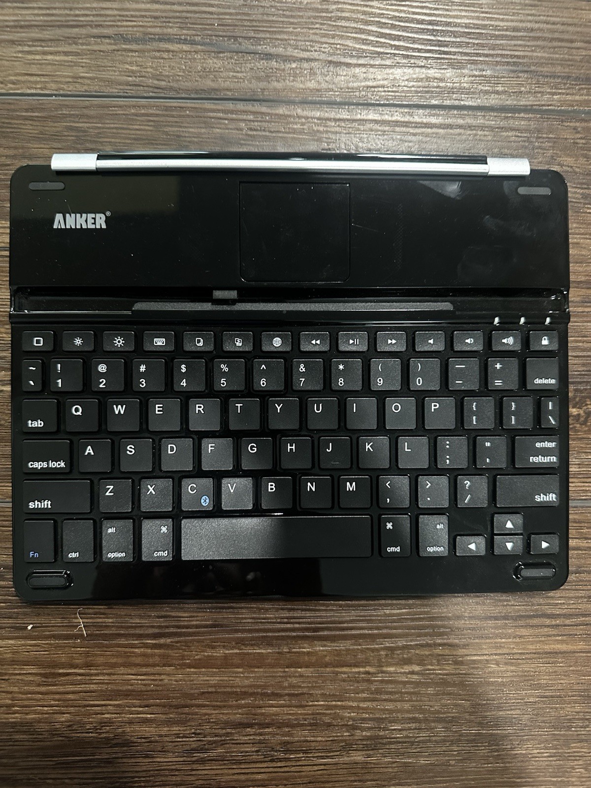 Anker Keyboard Folio Case Metal/Aluminum Black Silver Integrated Stand