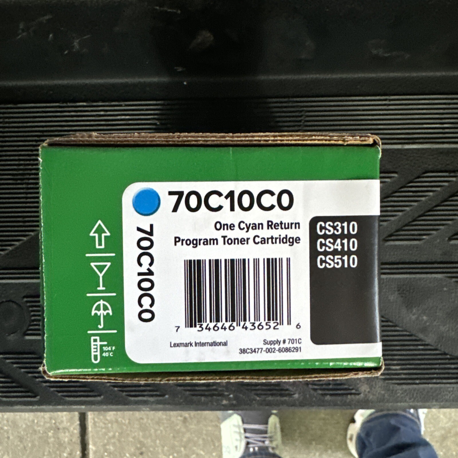 Lexmark 70C10C0 Toner (LEX-701C) 1000 Page-Yield Cyan